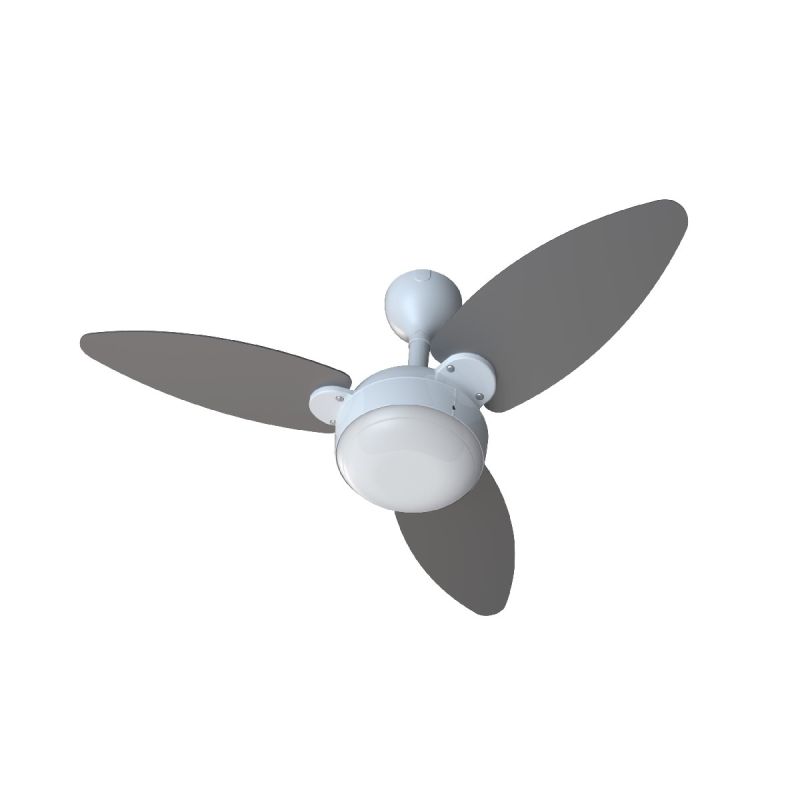 VENTILADOR TETO ELLUZ BRANCO 3P BRANCO/CINZA C/R INVERTER BIVOLT VENTISOL