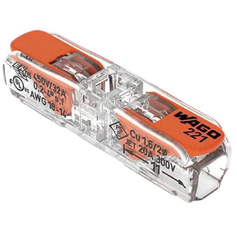 CONECTOR DE EMENDA EM LINHA 4MM  221-2411 WAGO