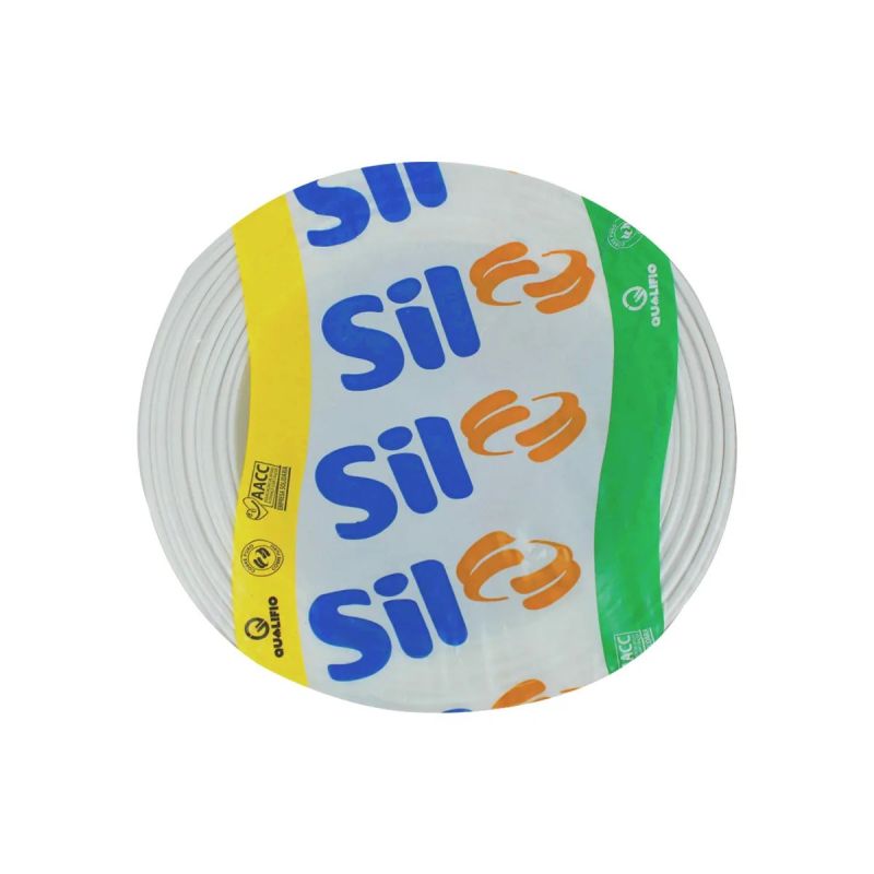 ROLO CABO FLEX&Iacute;VEL 001,00MM BRANCO (100MT) SIL