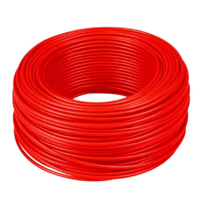 ROLO CABO FLEX&Iacute;VEL 001,00MM VERMELHO (100MT) SIL