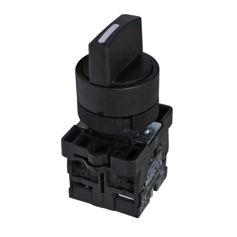 COMUTADOR 22MM MANOPLA CURTA 3 PÓS FIXA 2NA XA2ED33 SCHNEIDER