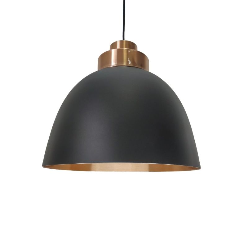 PENDENTE MONACO M PRETO FOSCO/COBRE 28X28 NOBRE