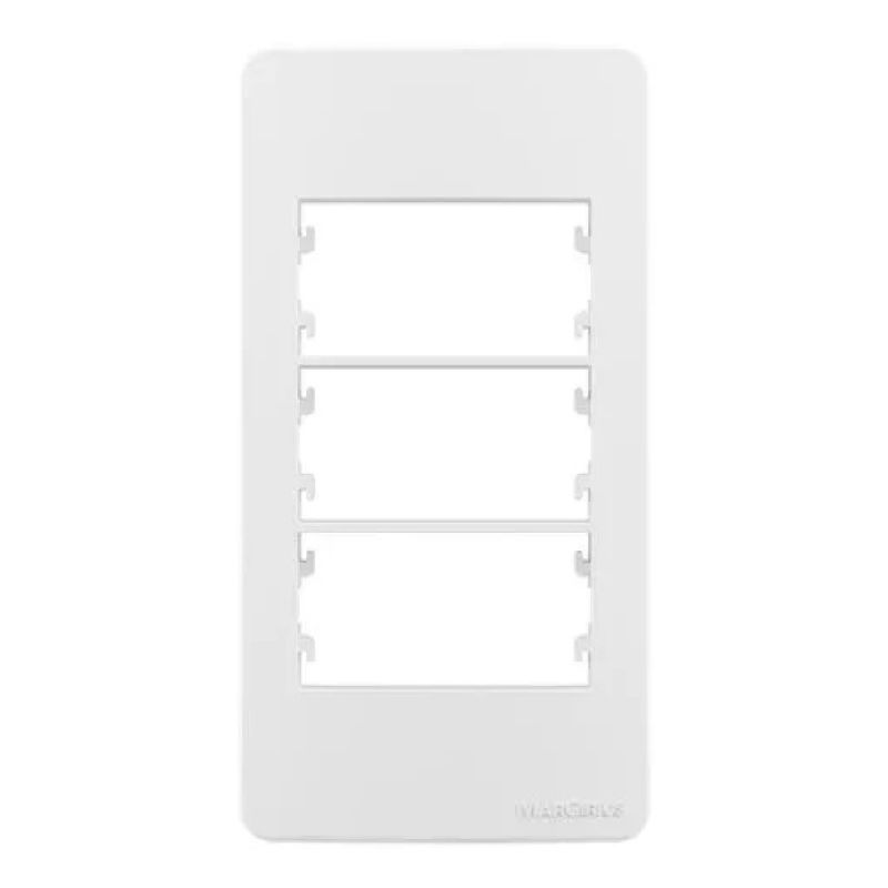 PLACA PARA CONDULETE 03 POSTOS 1'' SLEEK BR MARGIRIUS