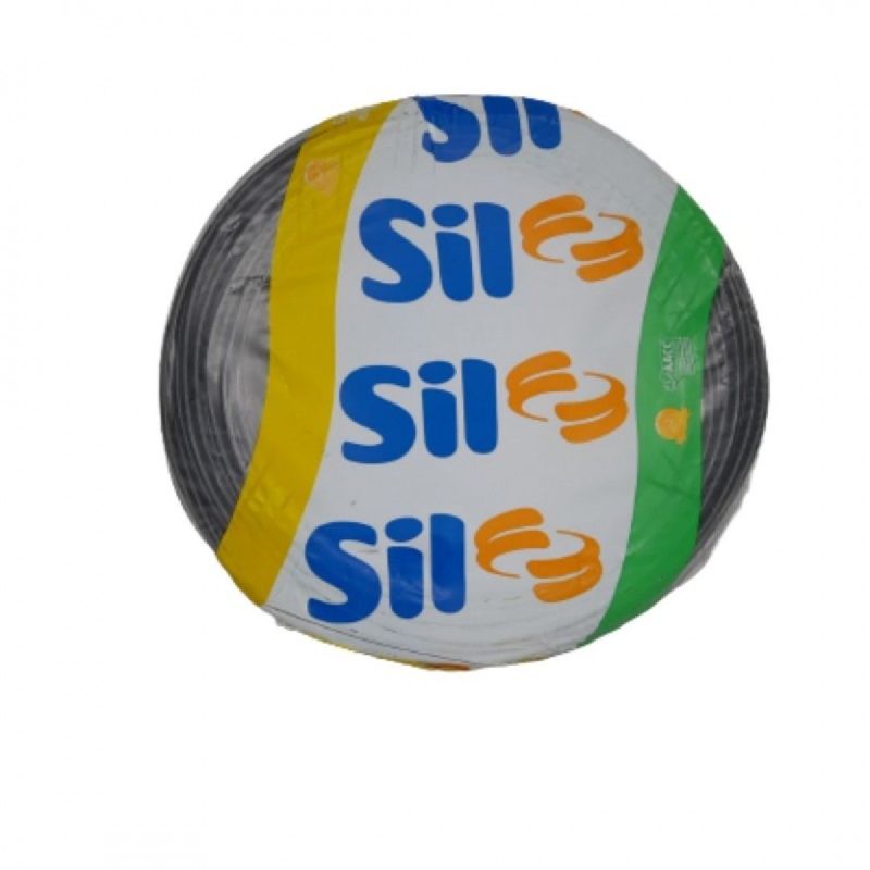 ROLO CABO FLEXÍVEL 002,50MM PRETO (100MT) SIL